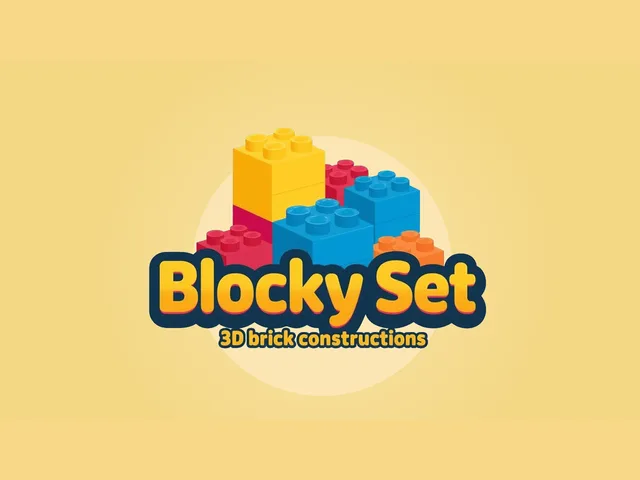 Blocky Set - 3d brick constructions