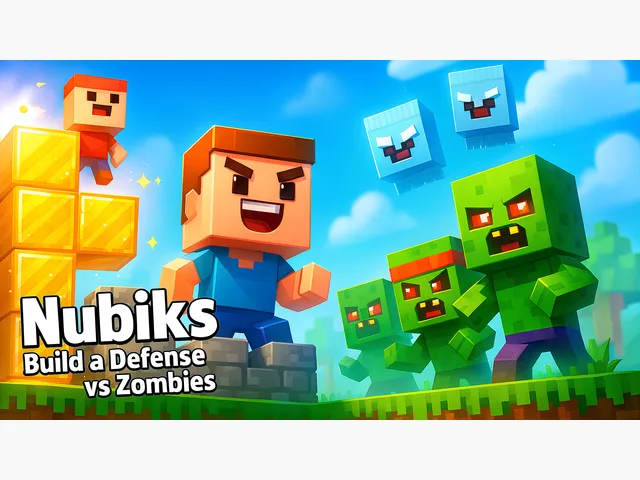 Nubiks build a defense vs zombies