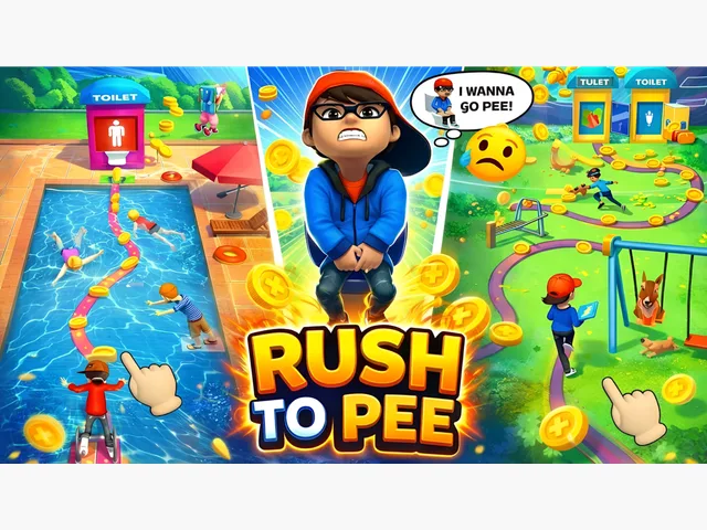 Rush Run: Need to Pee – Toilet Dash Runner Game