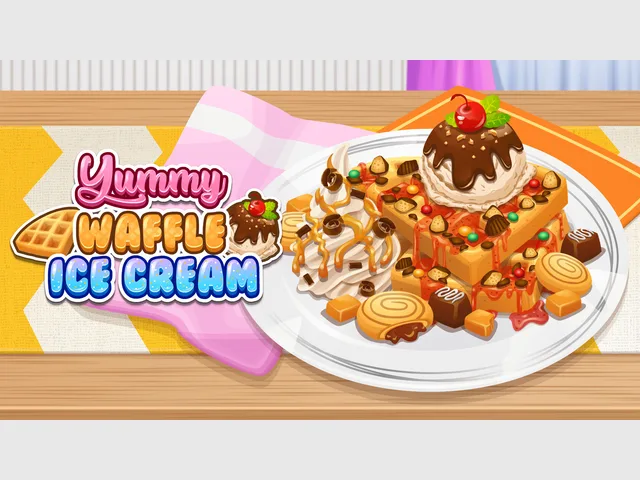Yummy Waffle Ice Cream