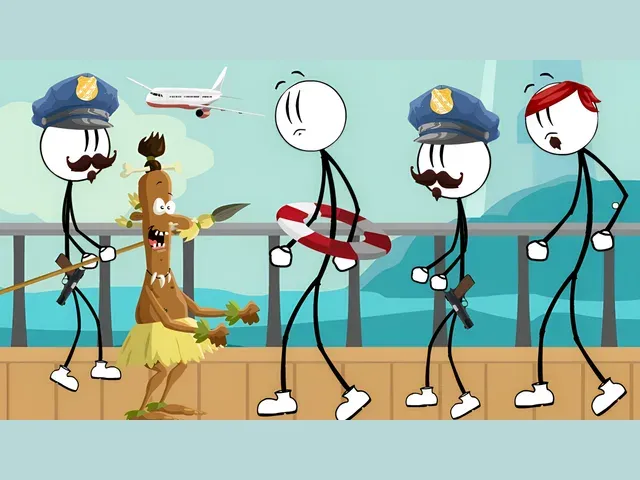 Stickman Escape - Plane and Ship