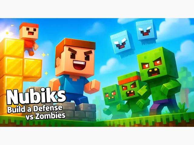 Nubiks build a defense vs zombies