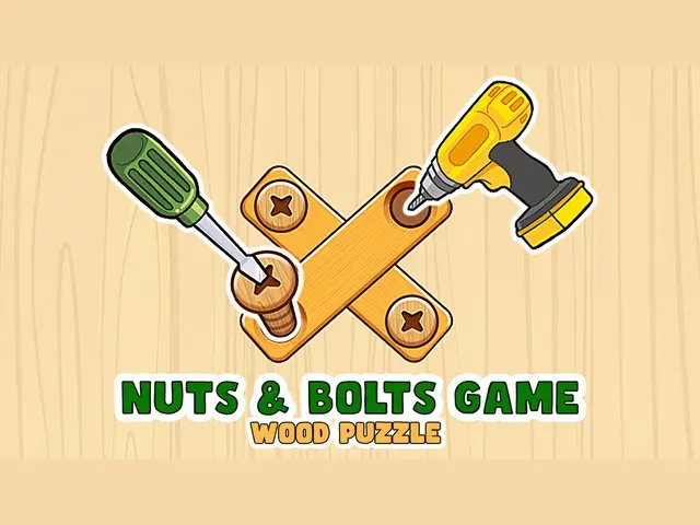 Nuts & Bolts Game: Wood Puzzle