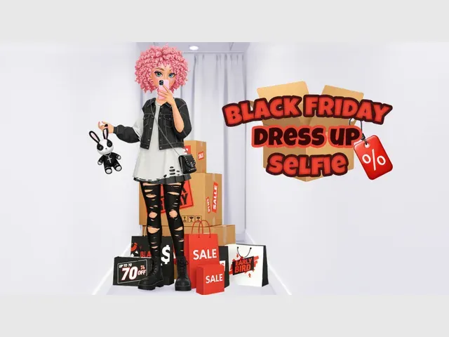 Black Friday Dress Up Selfie