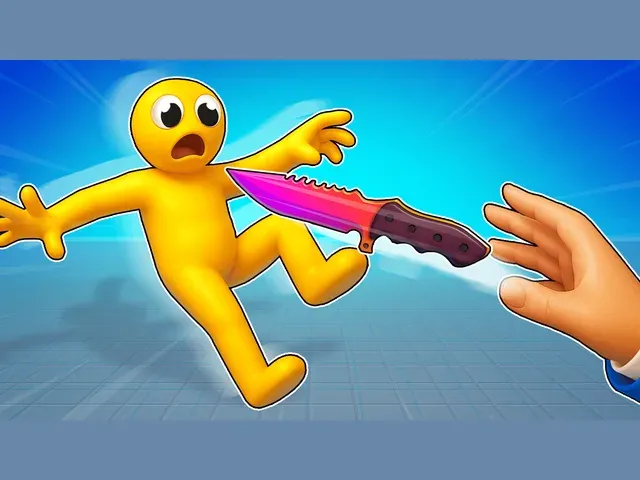 Ninja vs Ragdolls: Sharp Knife Throw!