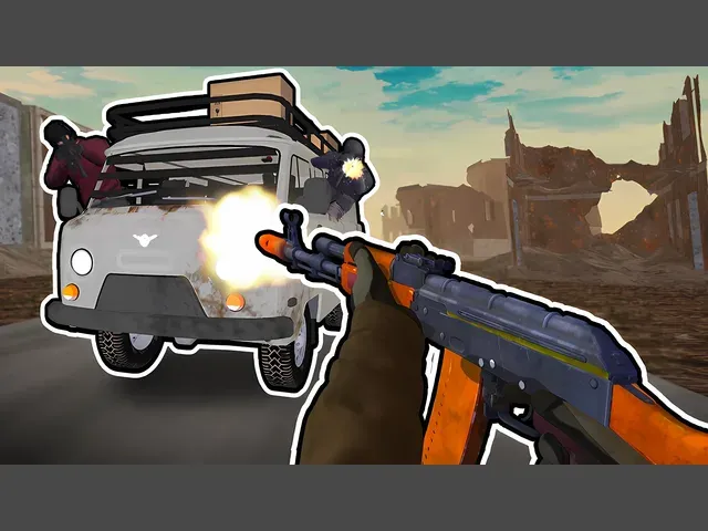 Road Chase: Shooter Realistic Guns