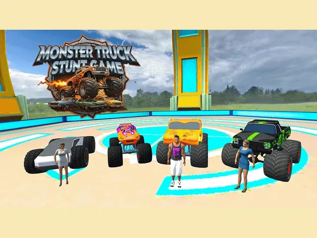 Monster Truck Stunt Game Racing Games