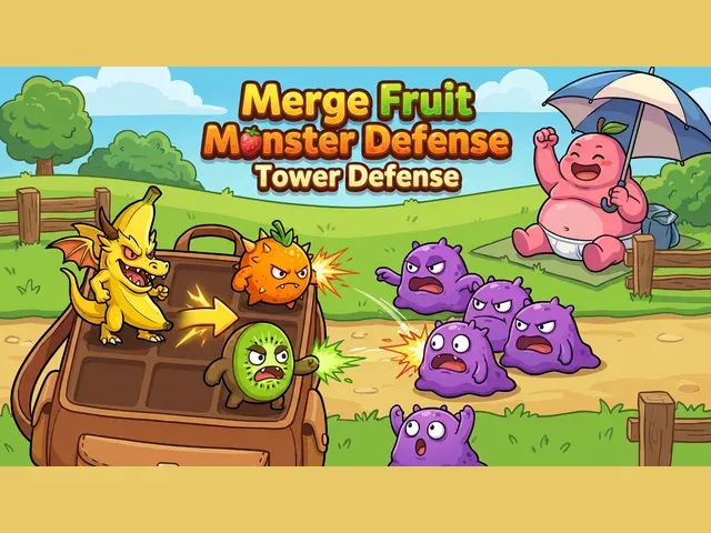Merge Fruit Monster Defense: Tower Defense