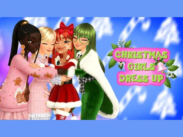 Christmas Girls Dress Up