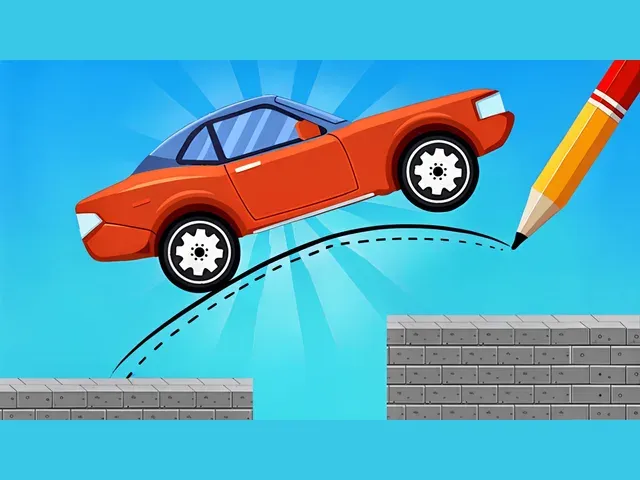 Draw One Line Bridge Puzzle