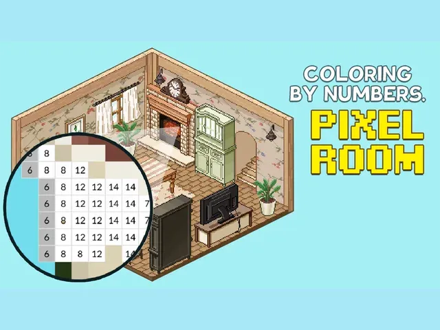 Coloring by Numbers. Pixel Room