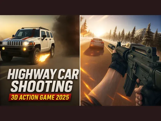 Highway Car Shooting 3D  Action Game 2025